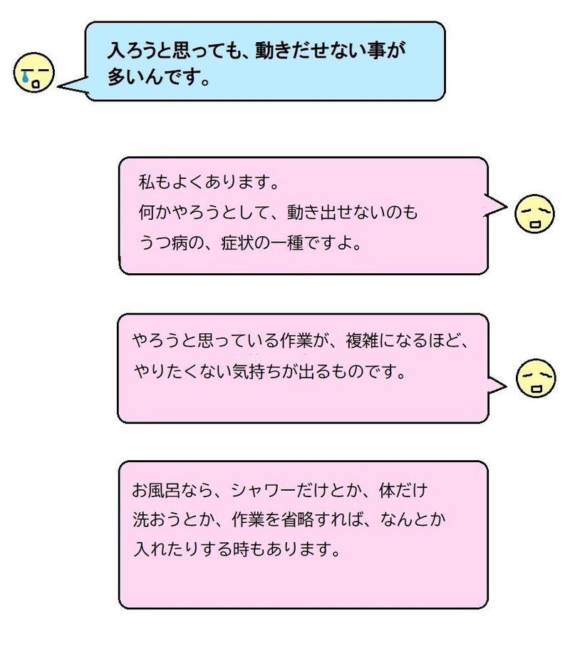 お風呂に入れず 悩んでいる患者さんはとても多いです 簡易版 とにかくうつ病20年 1 Note お風呂に入れず 悩んでいる患者さんはとても多いです 簡易版 とにかくうつ病20年 1 Note