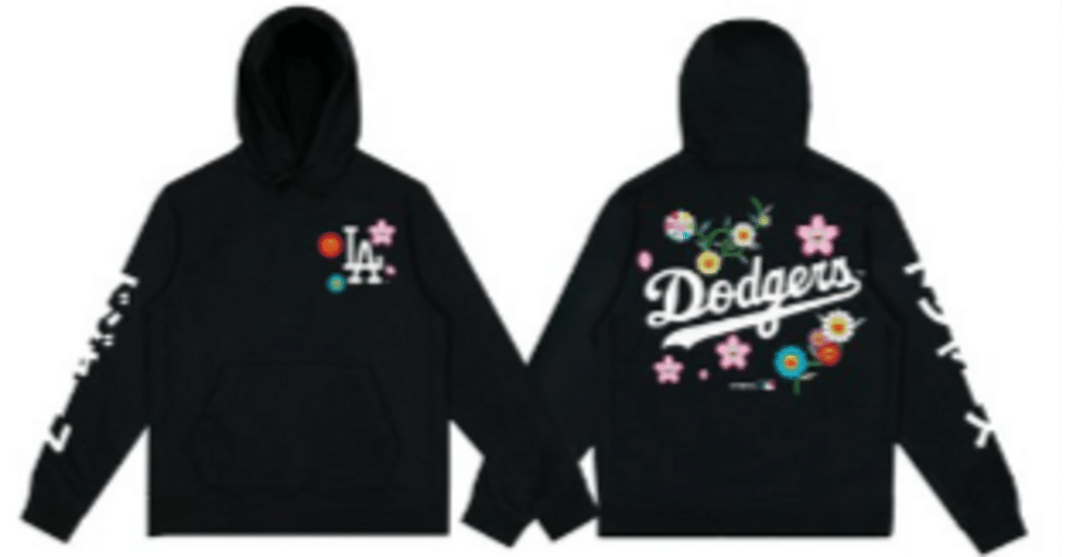 MLB 村上隆×ドジャースコラボ ジャパニーズヘリテージナイト限定パーカー L MLB 村上隆×ドジャースコラボ ジャパニーズヘリテージナイト限定