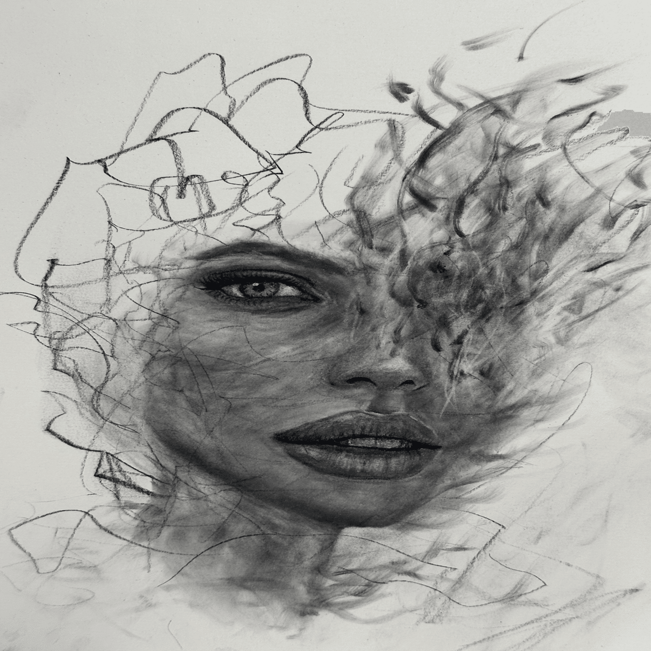 0から絵を描き始めて7ヶ月､木炭画を初めて2ヶ月経ちました。｜ryosuke