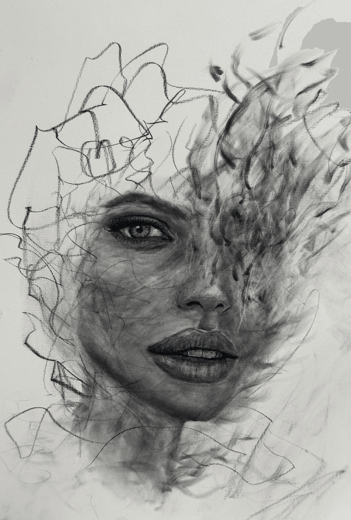 0から絵を描き始めて7ヶ月､木炭画を初めて2ヶ月経ちました。｜ryosuke