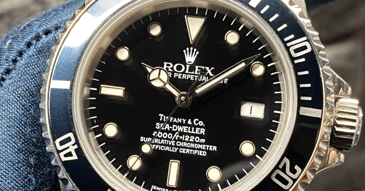 ティファニー ダブルネーム ロレックス シードゥエラー 16600 X5番 良