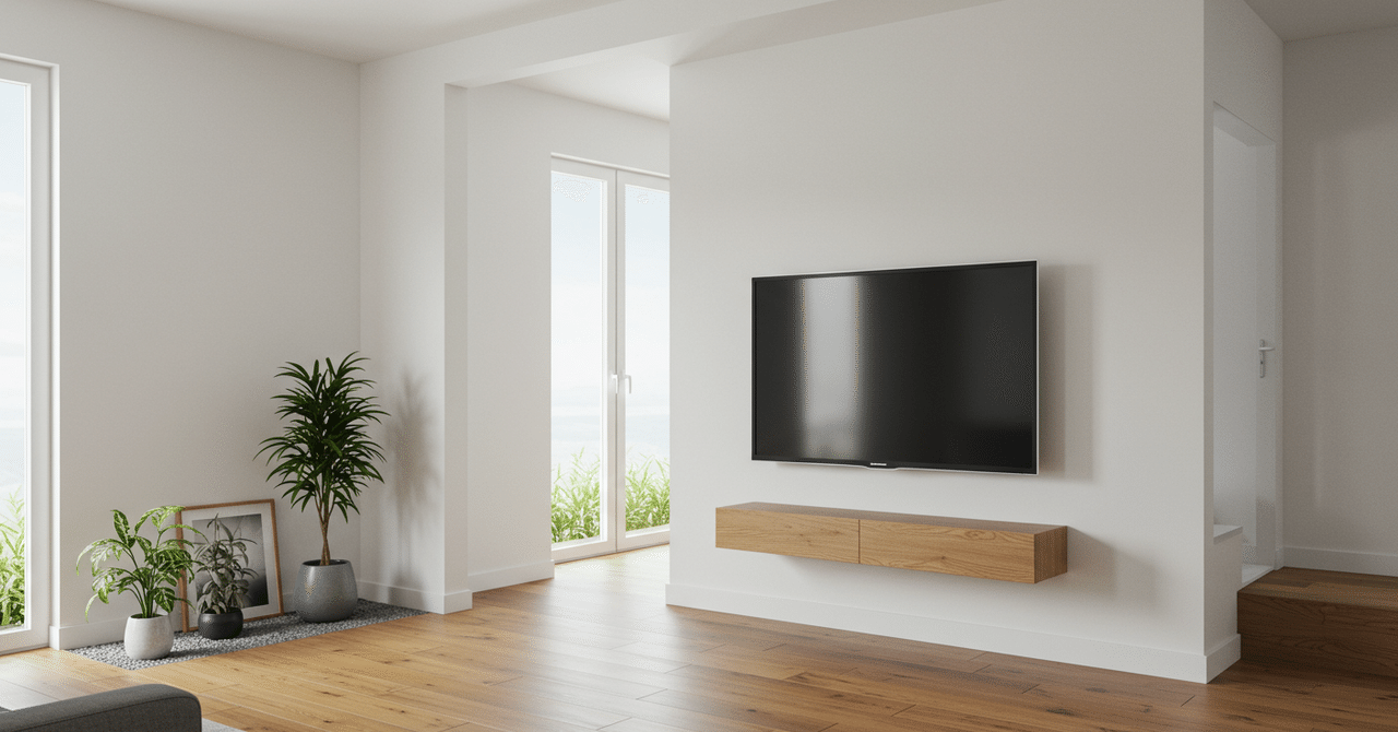 おすすめネット パナソニックテレビの壁掛け術！FLOATで叶える省スペース収納術 テレビ