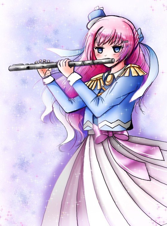 巡音ルカ生誕祭 フルートを吹く音楽隊ルカ 雪ミク おにがし Note