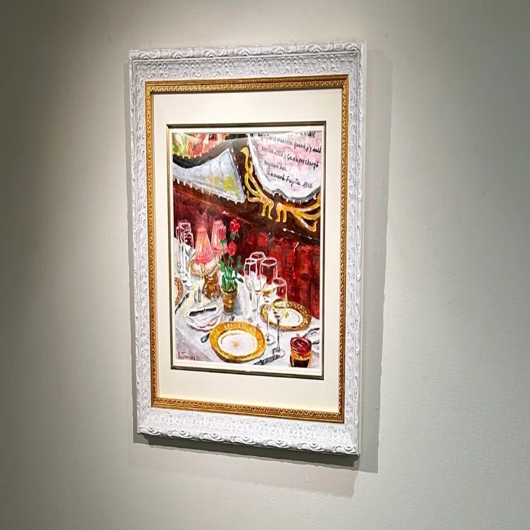 マキシムドパリ元支配人の田中さんの個展へ！｜kyoko_ikemura