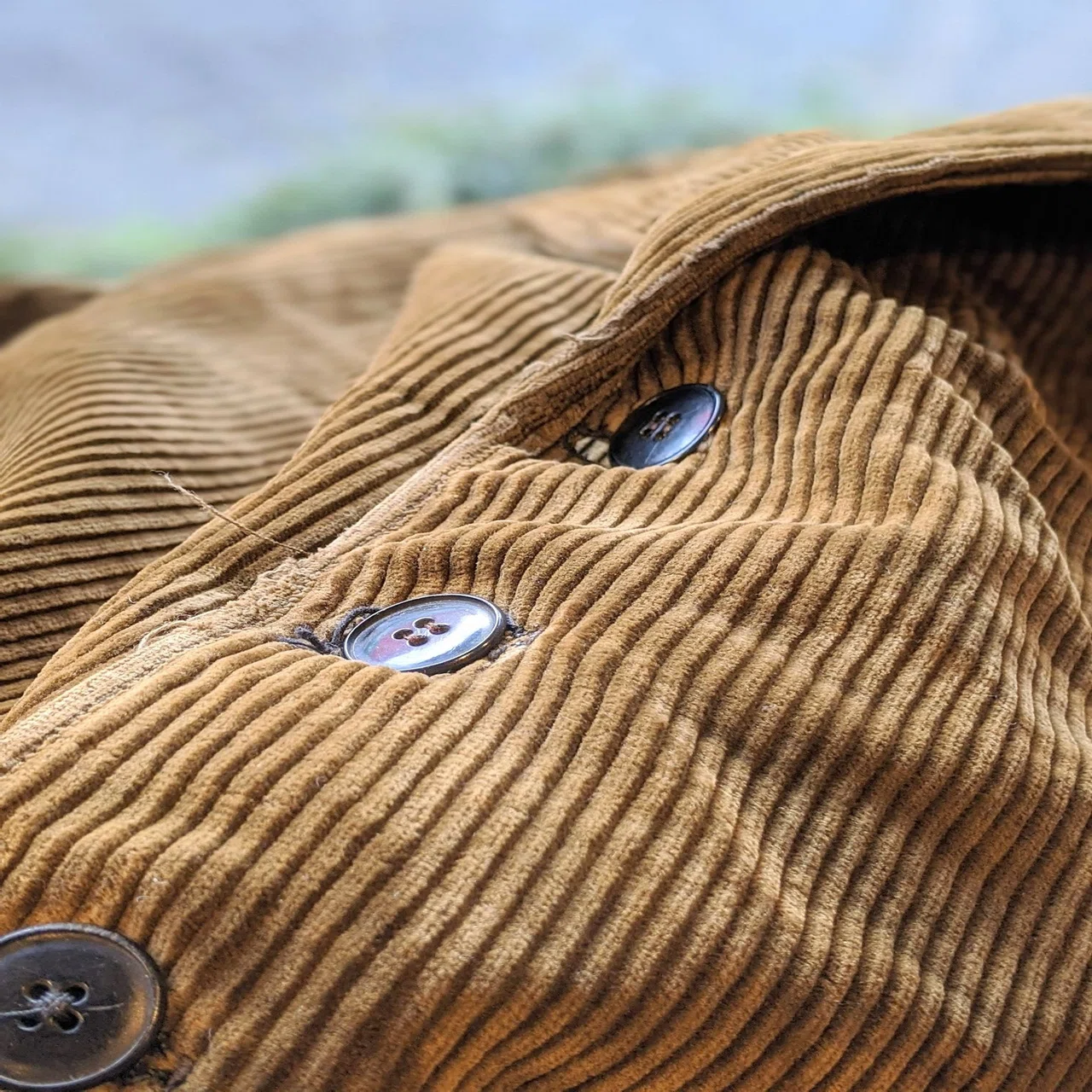 1950S-60S FRANCE BROWN RIDGE CORDUROY TAILORED JACKET｜ataco garage