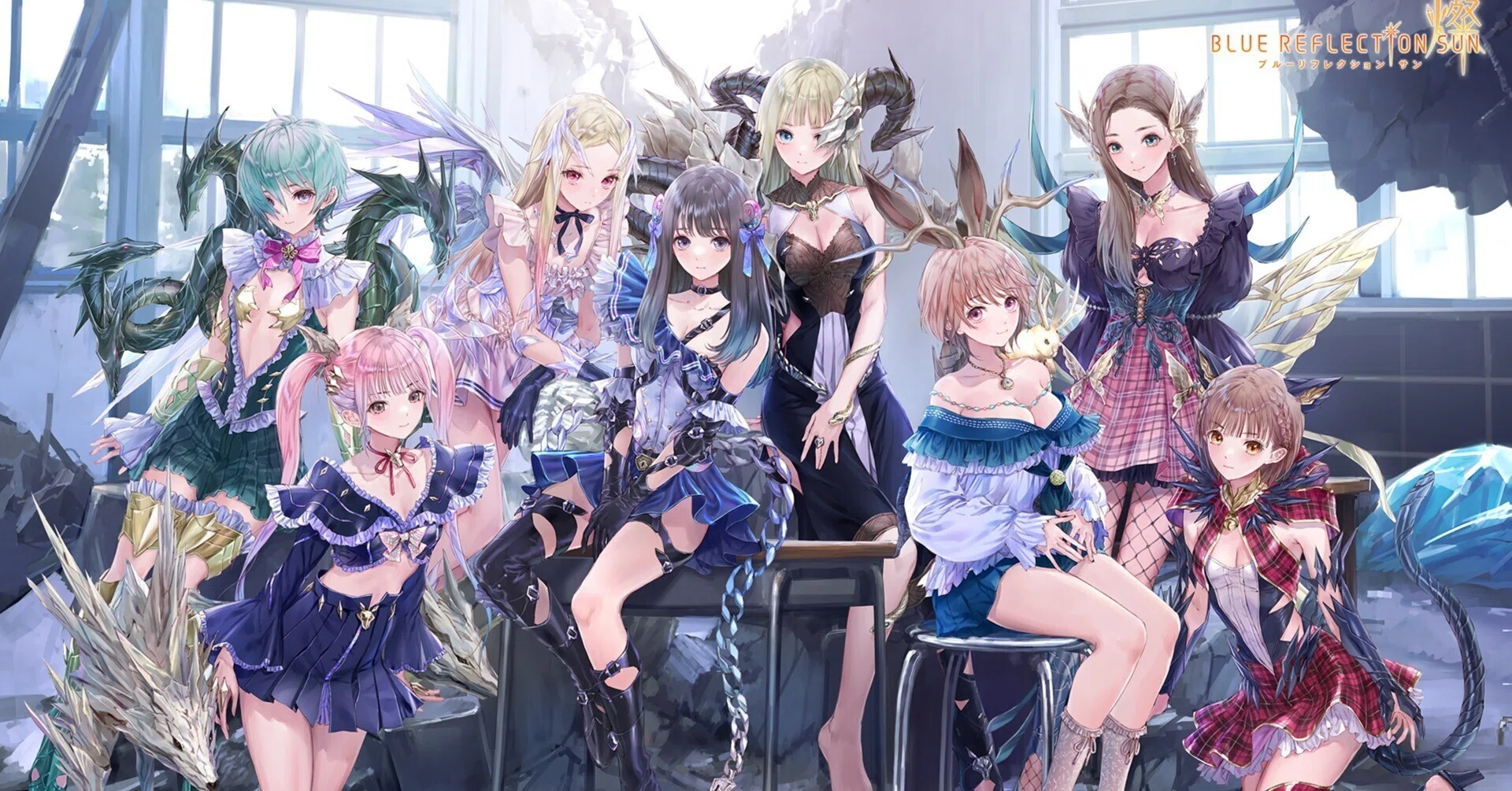 BLUEREFLECTION　ブルーリフレクション　キャラファイングラフ BLUEREFLECTION ブルーリフレクション キャラファイングラフ