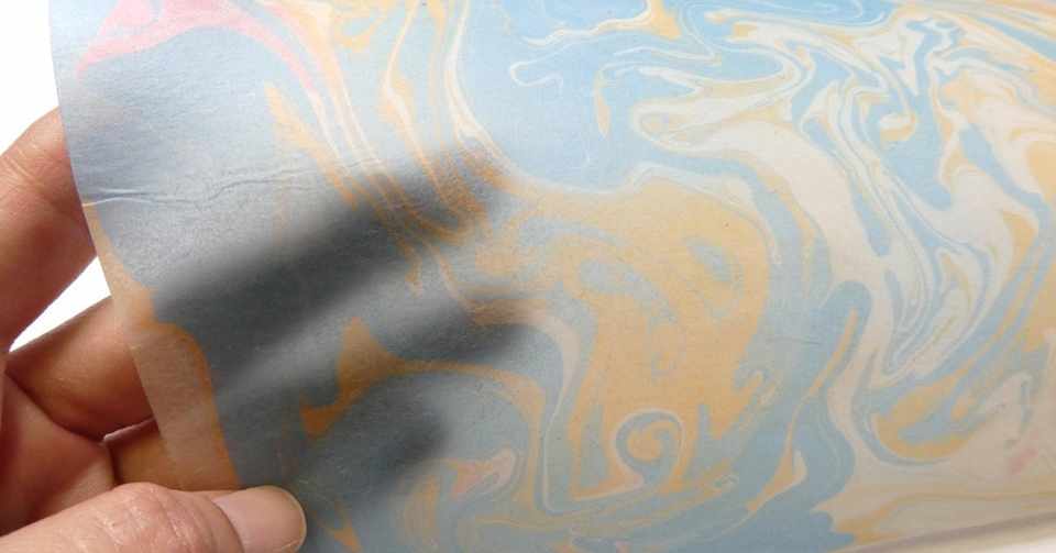作ったマーブル紙で何ができる Naomaria Note