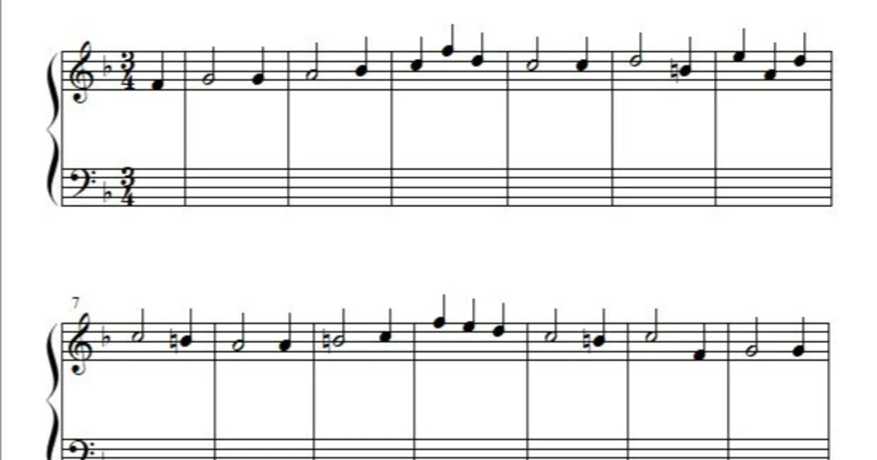 Harmony Grading Soprano Exercise (with closely related modulation) R2 ...