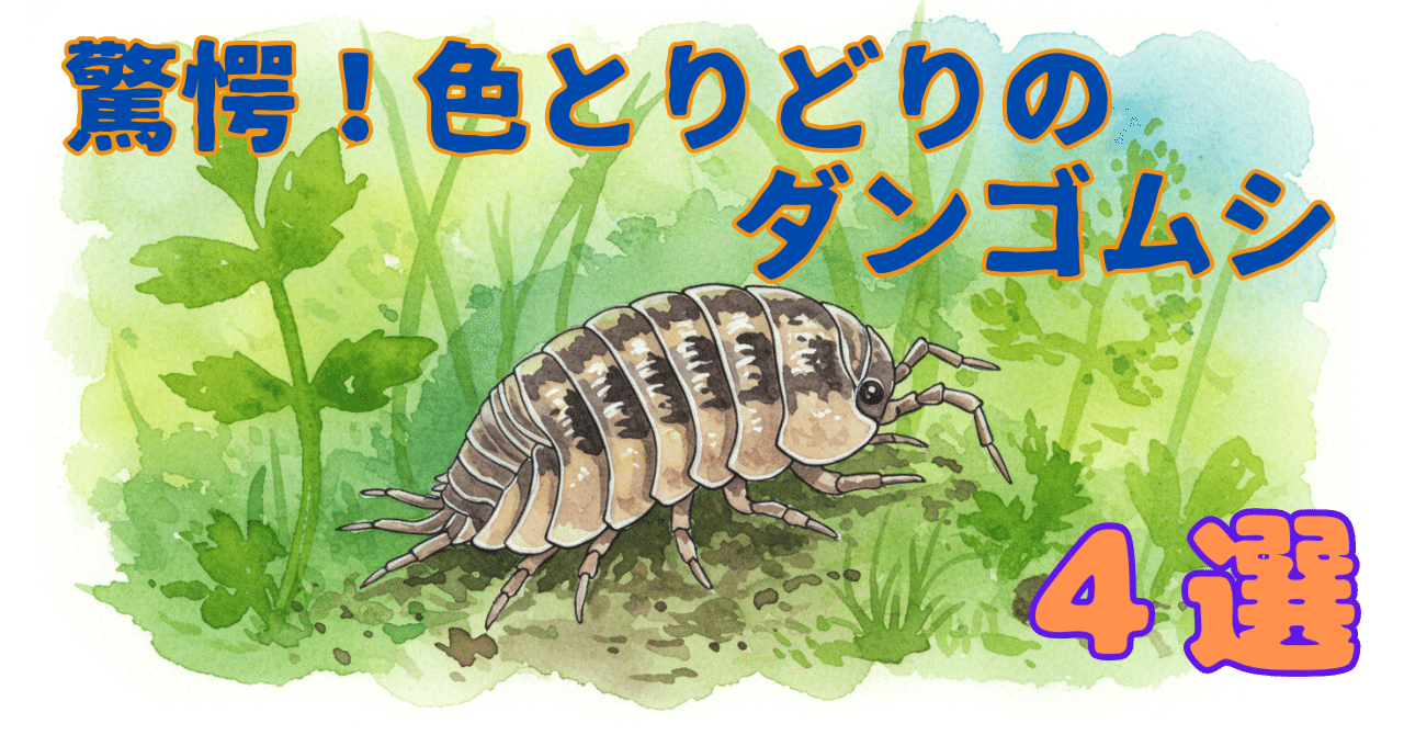 驚愕！色とりどりのダンゴムシ【4選】｜自然アドバイザー@かたち