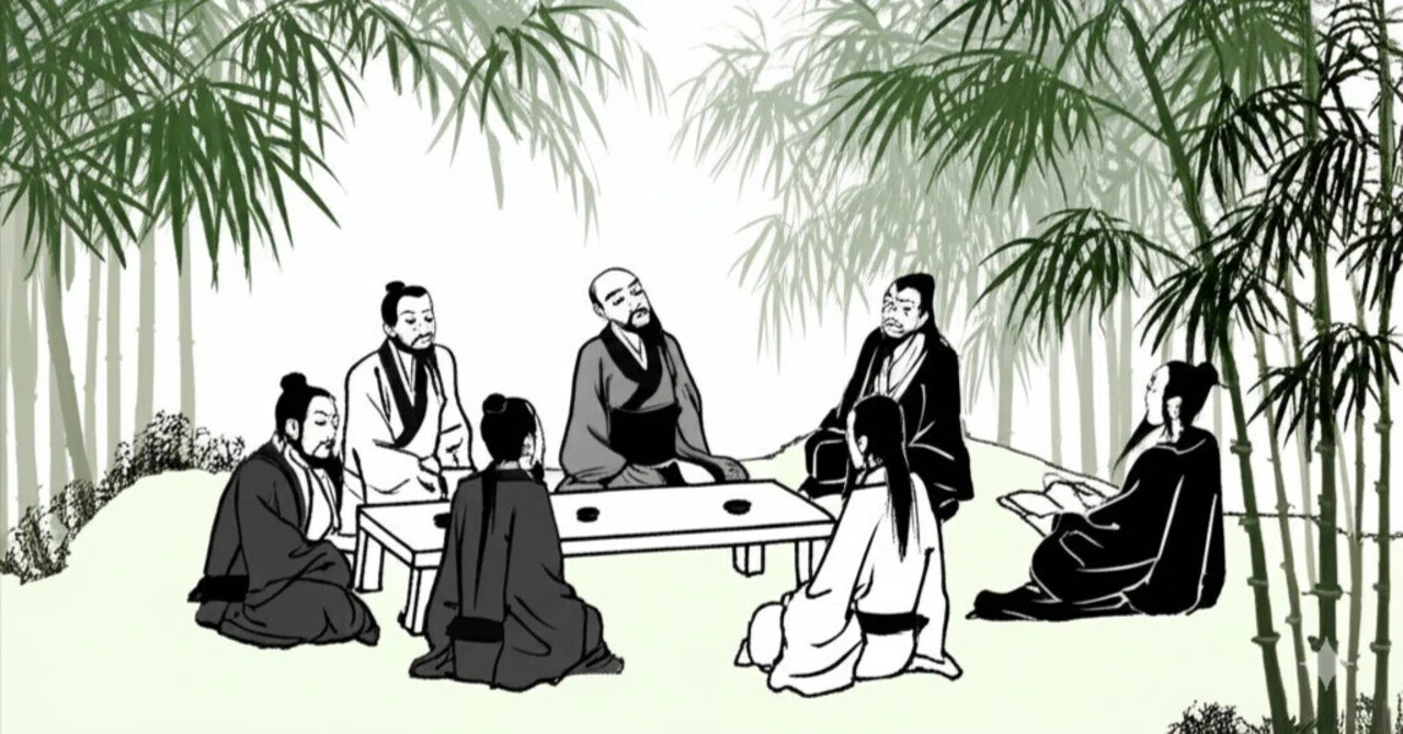 近古禅林叢談 AI 清談 ― 竹林の七賢｜七誌
