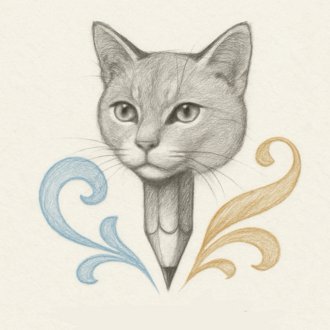 色鉛筆画 三毛猫を描きました。Colored pencil drawing. I draw