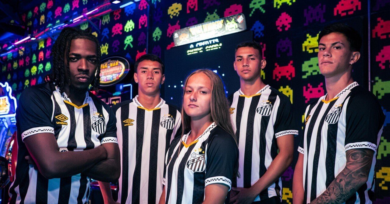 レトロゲーム？！ネイマール所属サントスにピクセル柄の新ユニフォーム