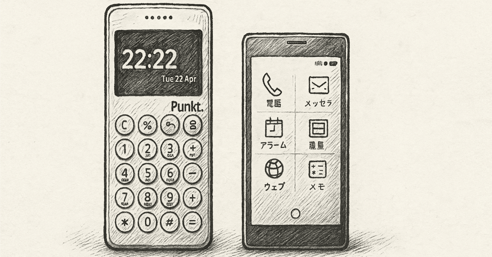 極端に生きる｜スマホを捨てたい、カードケータイ KY-01LとPunkt.MP02