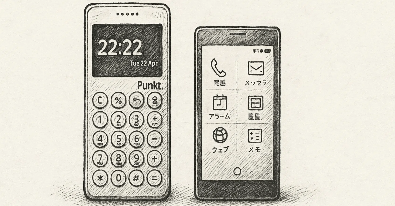 極端に生きる｜スマホを捨てたい、カードケータイ KY-01LとPunkt.MP02