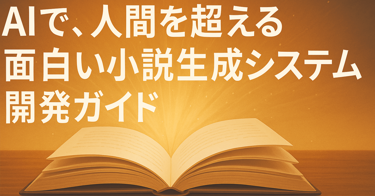 AIによる面白い小説自動生成ウェブアプリ開発ガイド｜枝垂れ桜