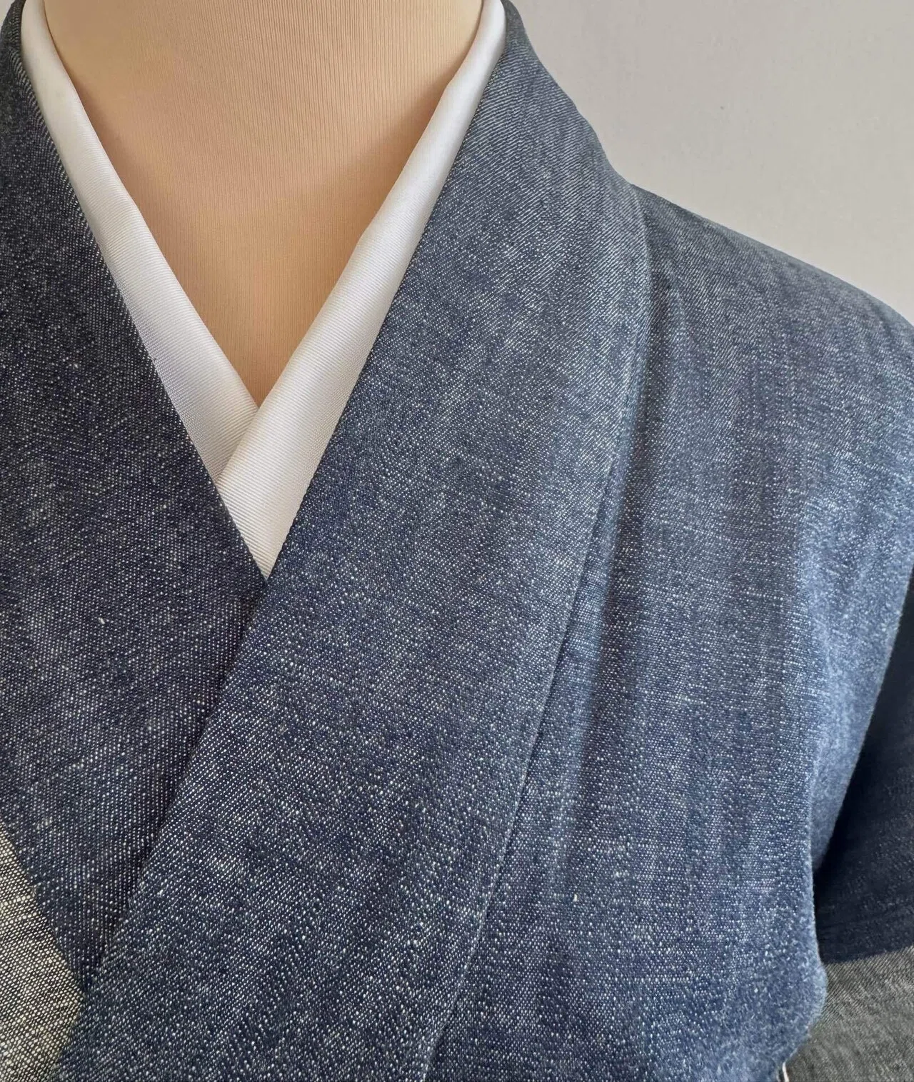新品✩.*˚デニム着物．広襟✩.*˚ 新品✩.*˚デニム着物．広襟✩.*˚の通販 by アートリエ｜
