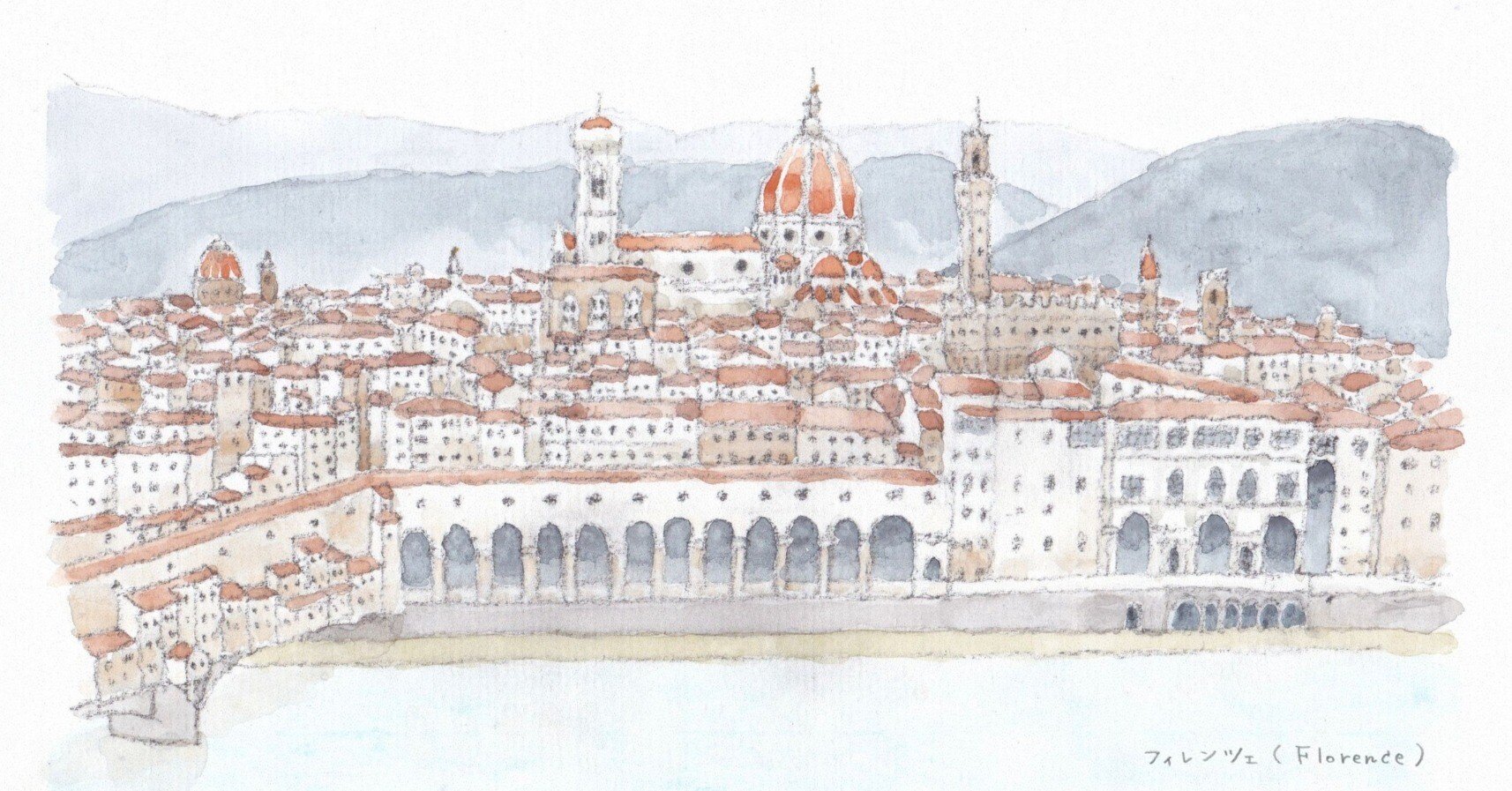 古い旅の絵」#42 イタリア ② （Italy ②）｜isoBe seisaku