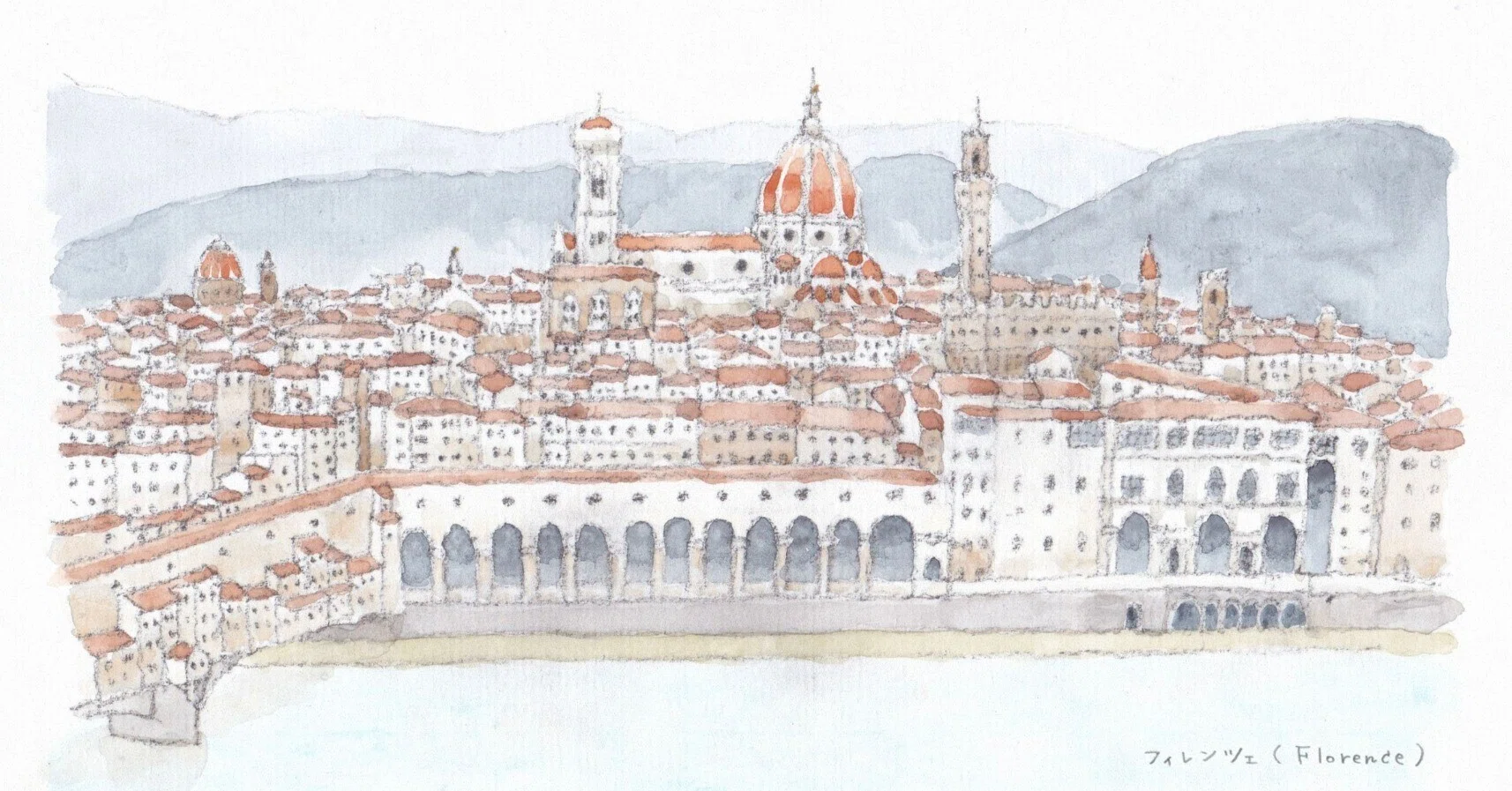 古い旅の絵」#42 イタリア ② (Italy ②)|isoBe seisaku 古い旅の絵」#42 イタリア ② (Italy ②)|isoBe seisaku