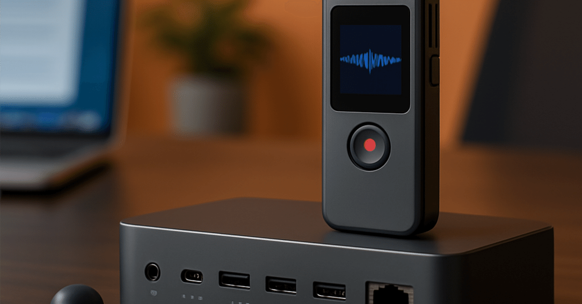 Amazon.co.jp: HiDock H1 AI ボイスレコーダー ワンタッチ録音