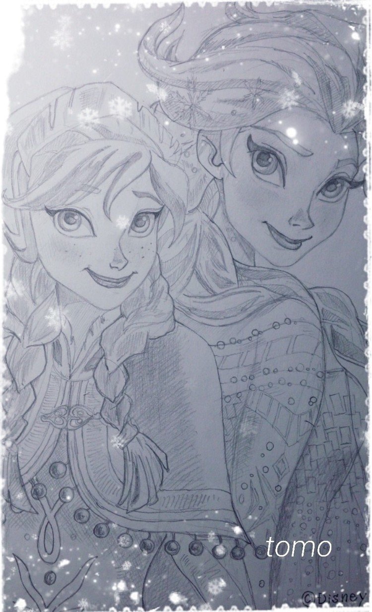 #イラスト
#アナと雪の女王
#ディズニー

涼しい感じに仕上げました。