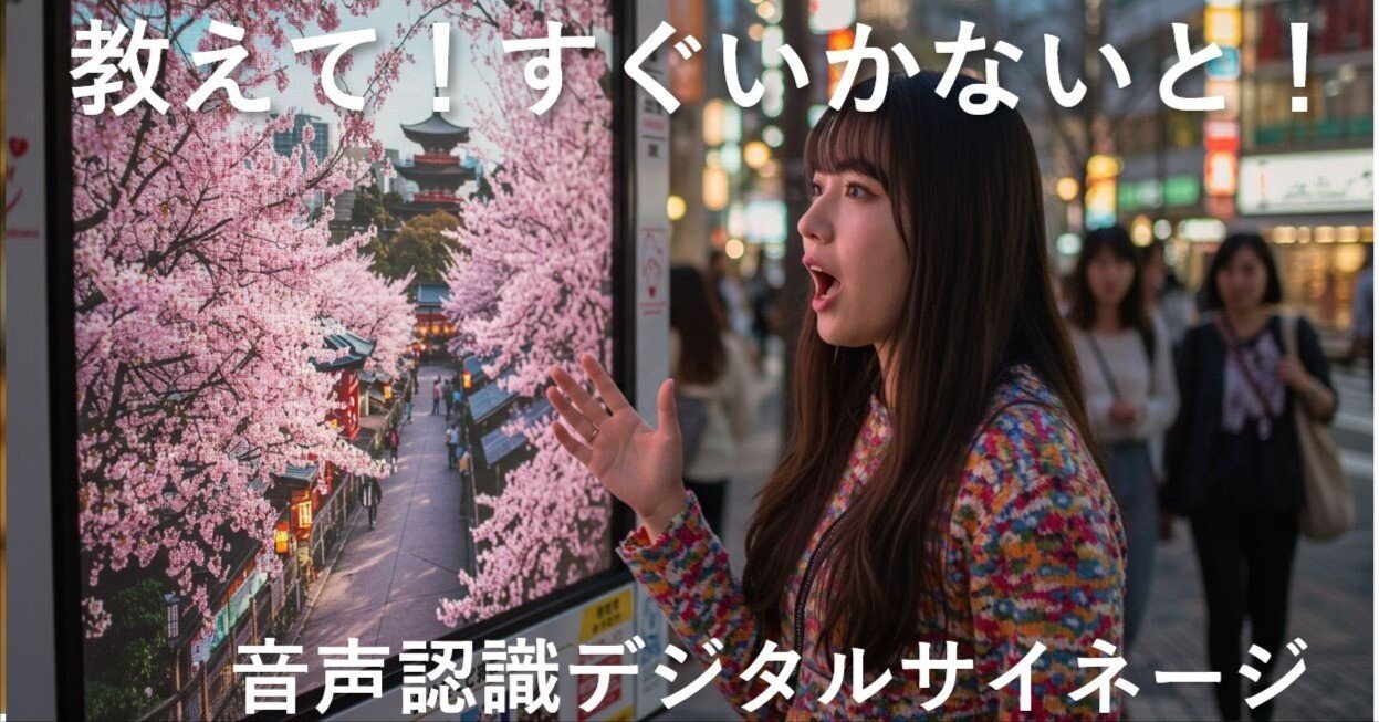 サイネージを声で操作する時代へ｜唐川敬