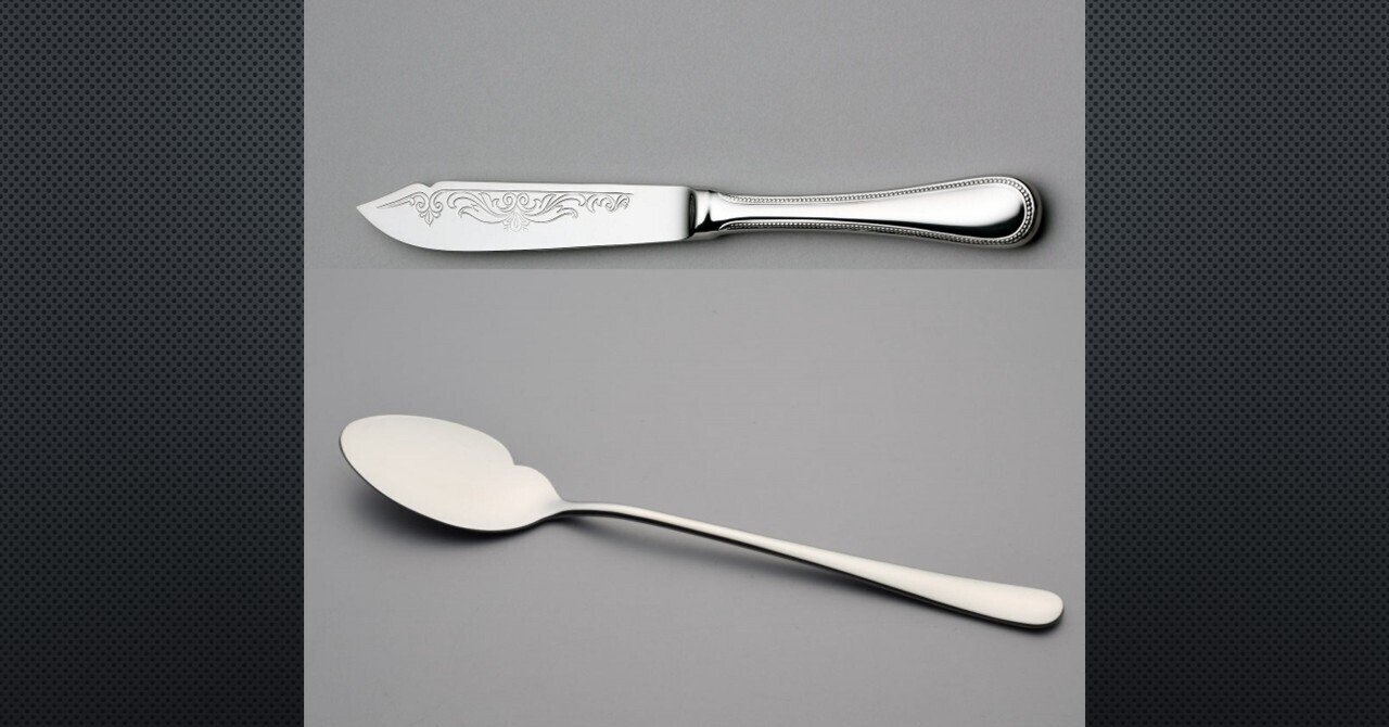 フランス／E.Lefebvre】純銀／フィッシュナイフ＆フォーク 10セット