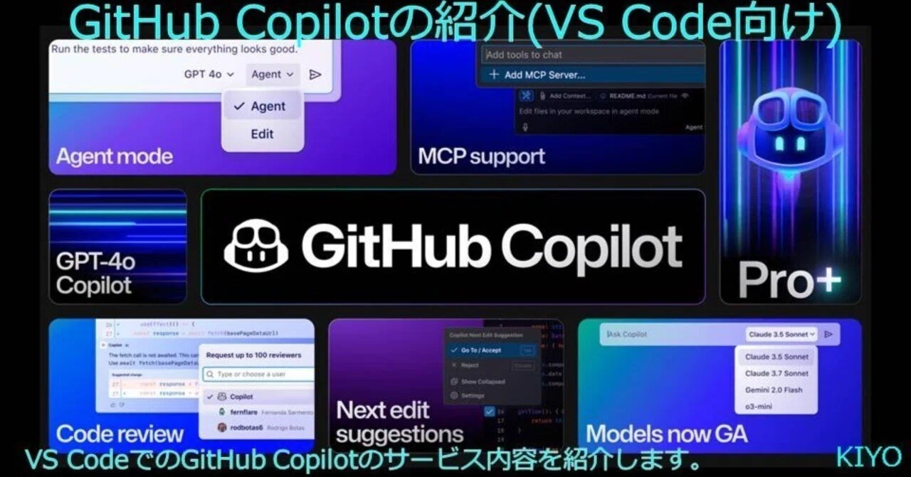 GitHub Copilotの紹介(Visual Studio Code向け)|KIYO