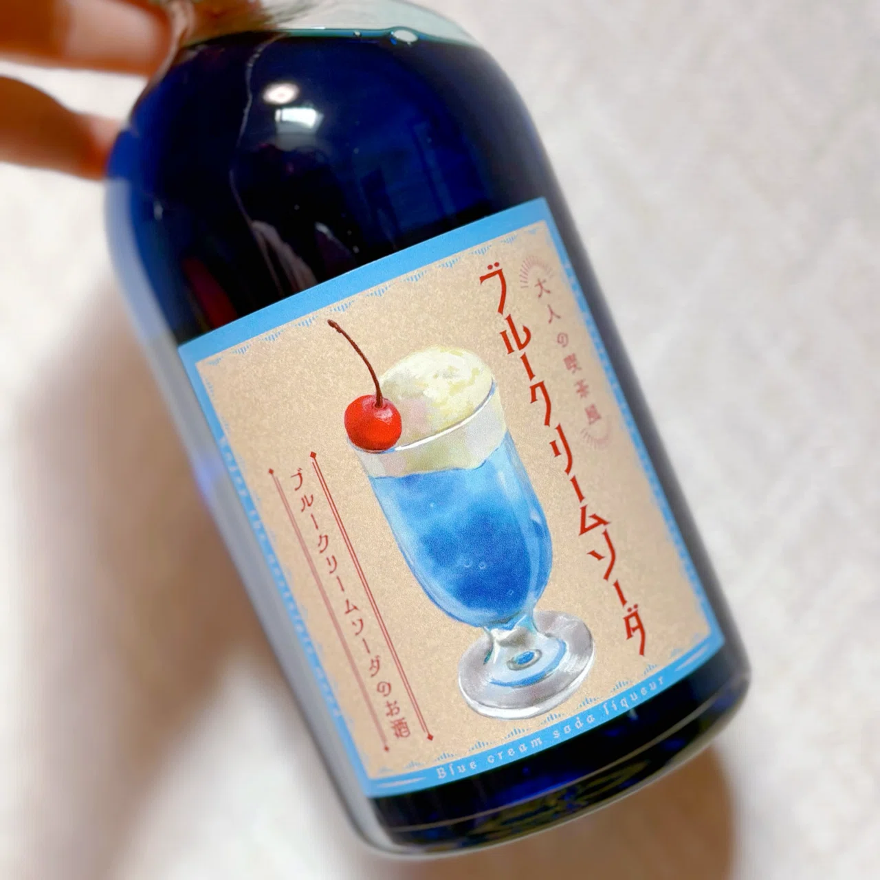 Adult Cafe-Style Blue Cream Soda｜わしぴ@お酒の記録