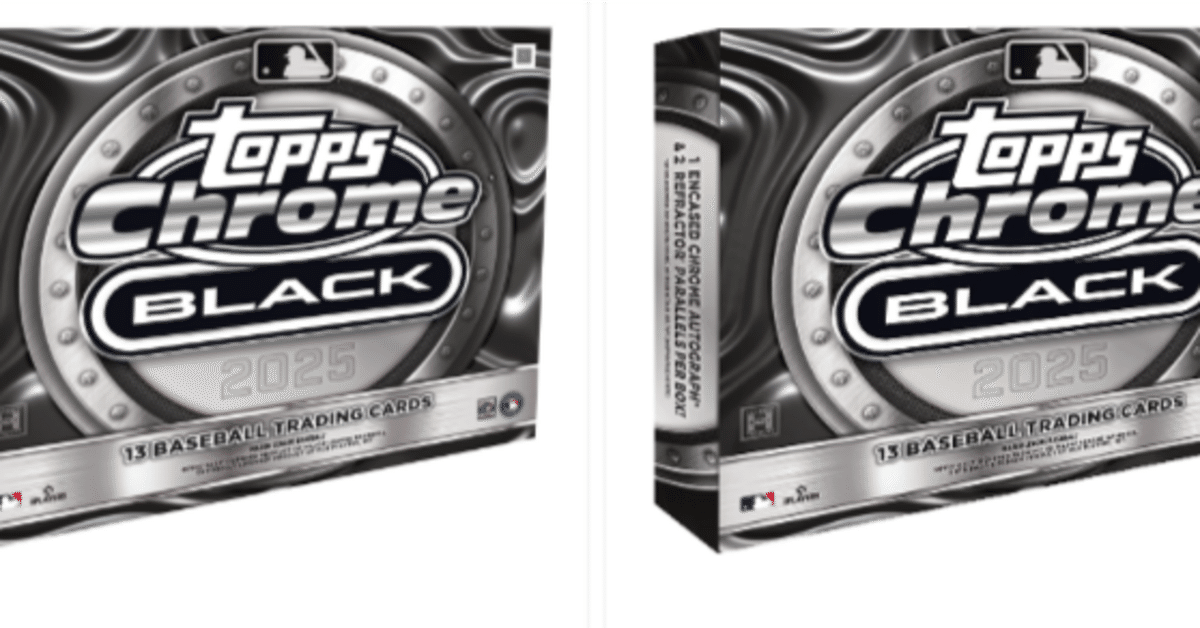4/30発売】2025 Topps Chrome Black Baseball 最新情報まとめ
