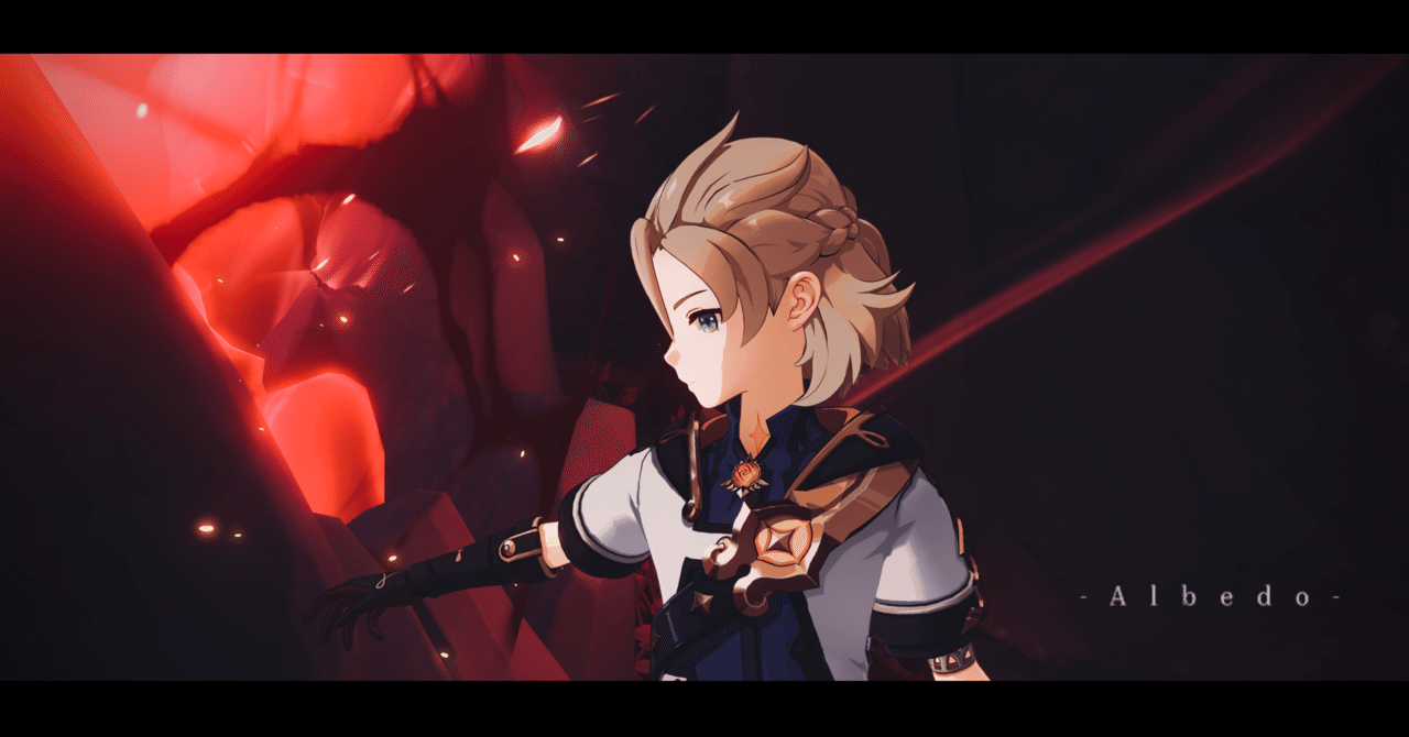 原神写真・アルベド｜ぱりん