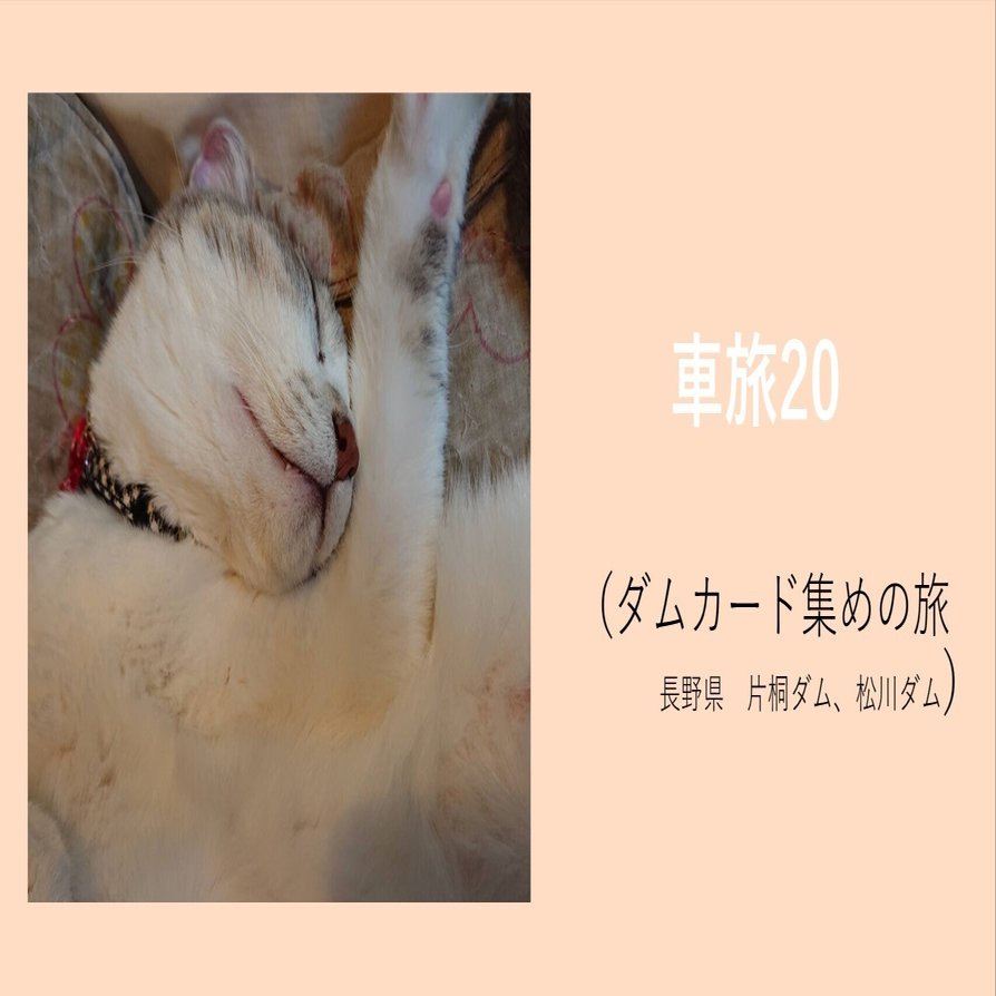 車旅20（ダムカード集めの旅はいかがでしょうか 長野県片桐ダム