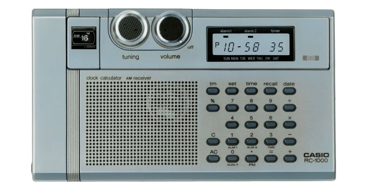 CASIO RC-1000 ラジオ 電卓のみ動作確認 カシオのオモシロ電卓物語 Vol.2 : ラジオが聴ける「RC-1000」｜カシオ