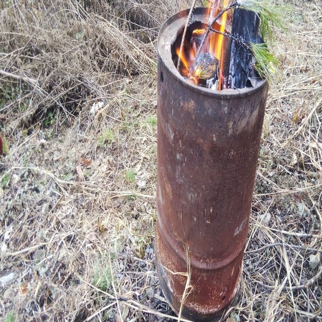 ペール缶ウッドガスストーブ 津和野ヤモリーズ Note