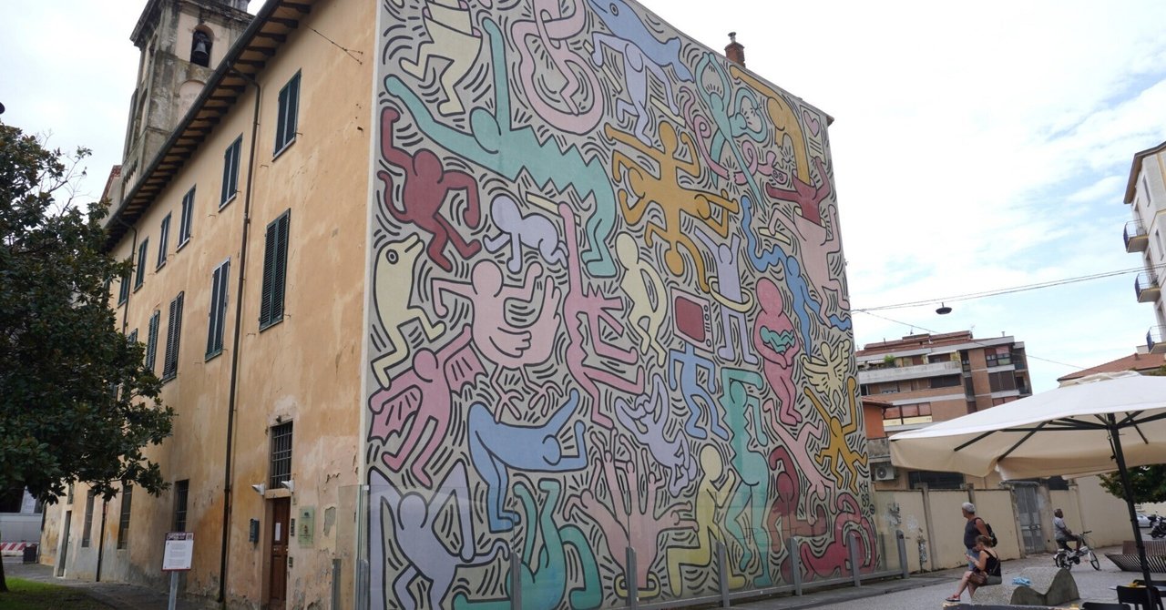 Keith Haring キースヘリング ハートデザイン 花器 イタリア製