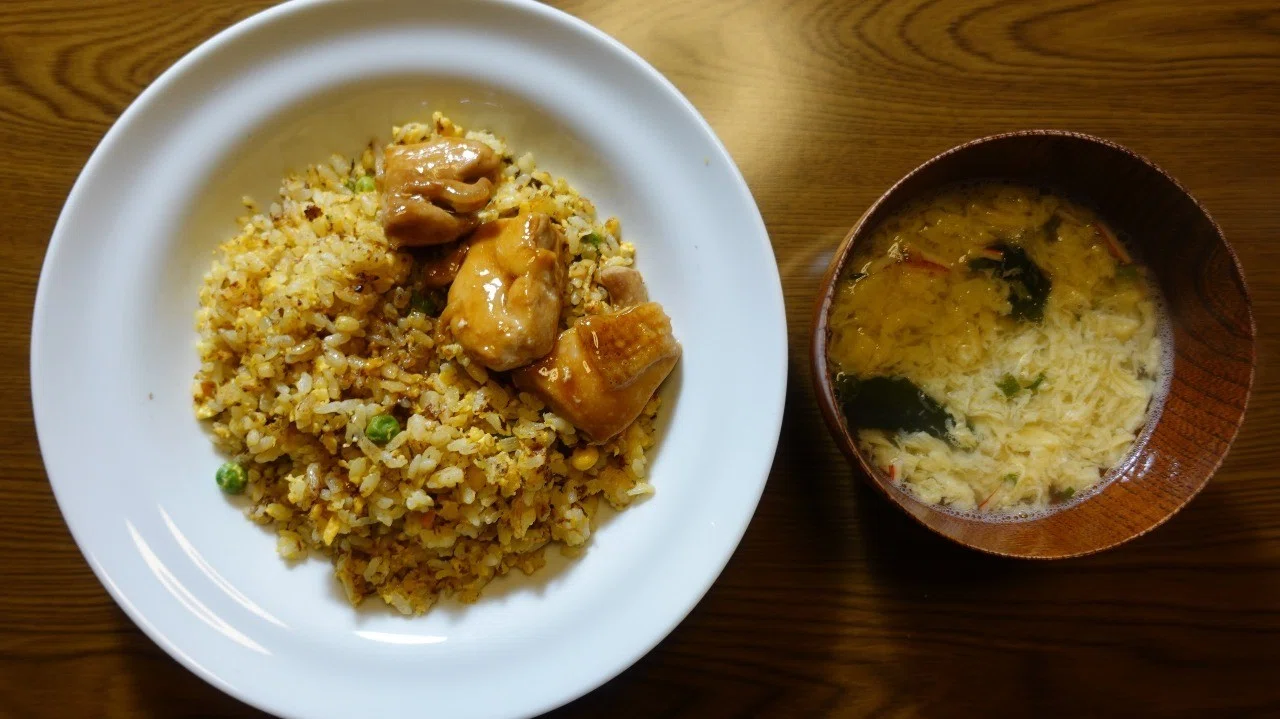 鶏もも照り焼きチャーハン ハラダコオジ Note