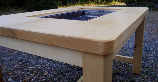 Living Out) 天然木ウッドデッキ 0.5坪 6点セット ブラウン リビング