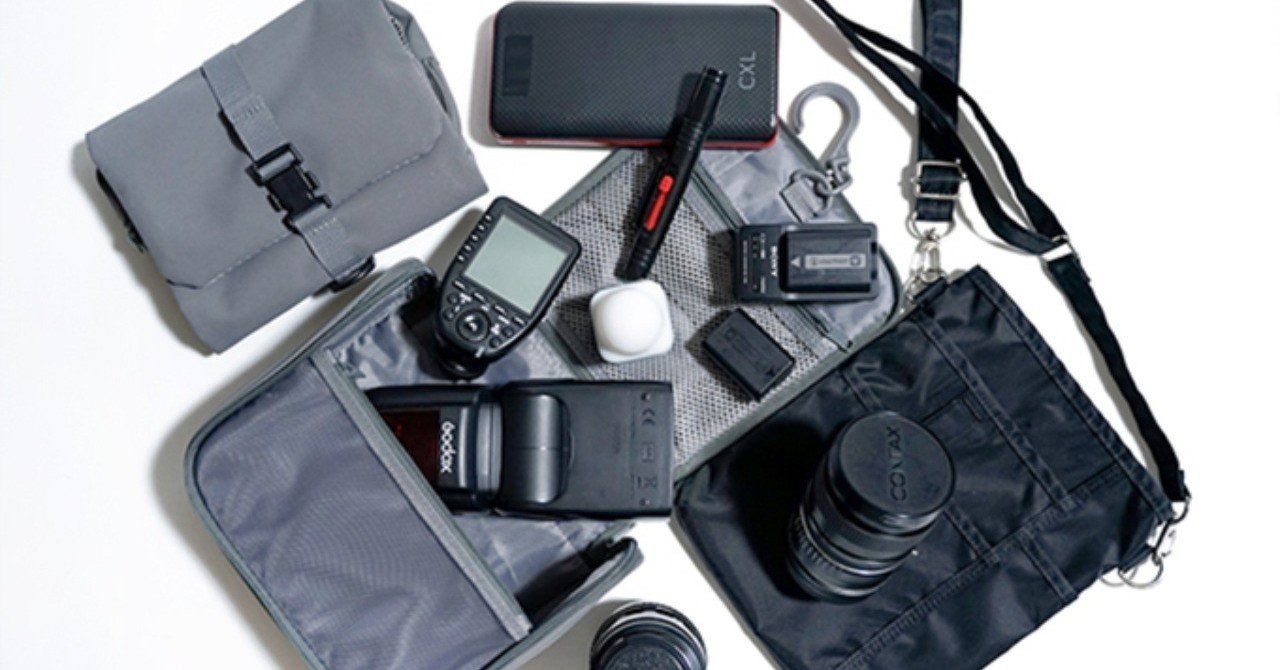 LUMIX ミラーレス一眼カメラ 本体 無印のポーチ付き 無印良品のポーチがカメラ機材・ガジェットケースにおしゃれで最適