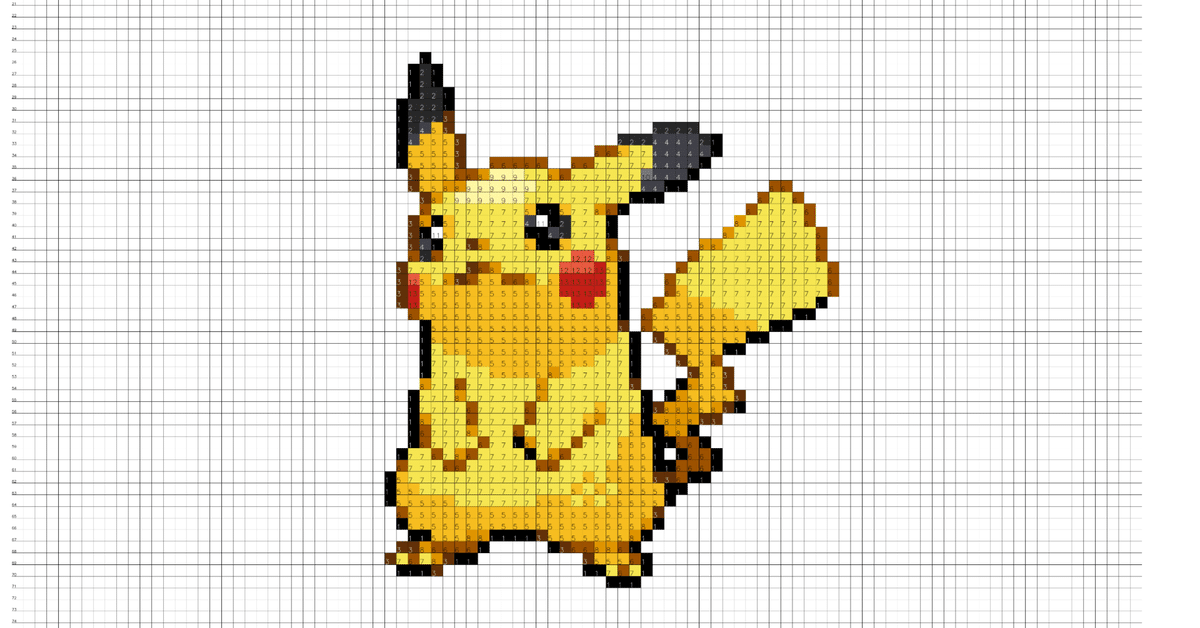 ポケモンのクロスステッチ図案(アイロンビーズ図案)649枚｜Kaede
