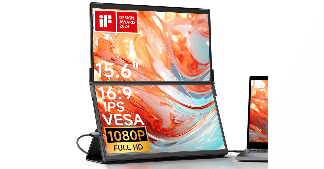 本日限定！【極美品】JSAUX FlipGoデュアルポータブルモニター13.5 極美品】JSAUX FlipGoデュアルポータブルモニター13.5 FlipGo