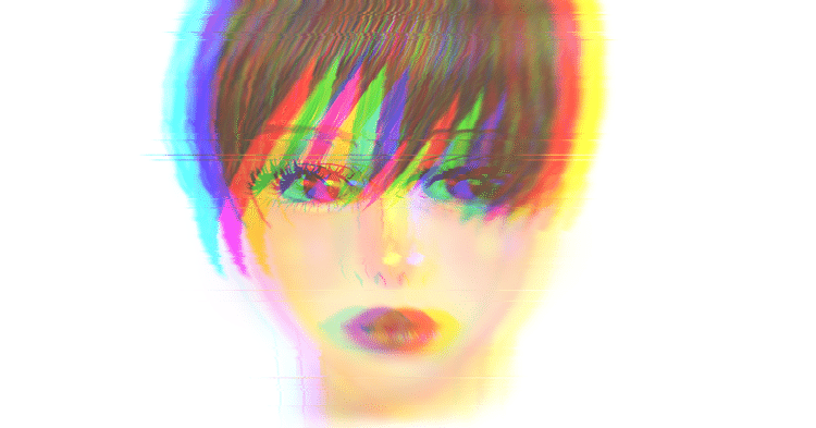 日曜イラスト 女性 鳶とピーチ Note