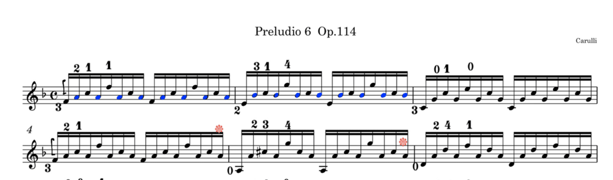Carulli Op.114 プレリュード