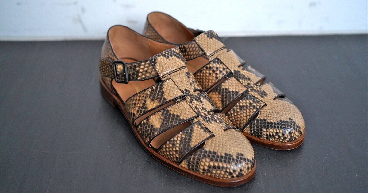 F.LLI Giacometti GURKHA SANDAL パイソン F.lli Giacometti(フラテッリ ジャコメッティ)