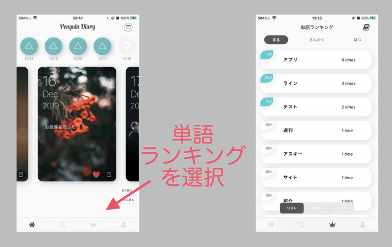 Iphoneアプリ ペンギン日記 の使い方 佐伯 政男 Note