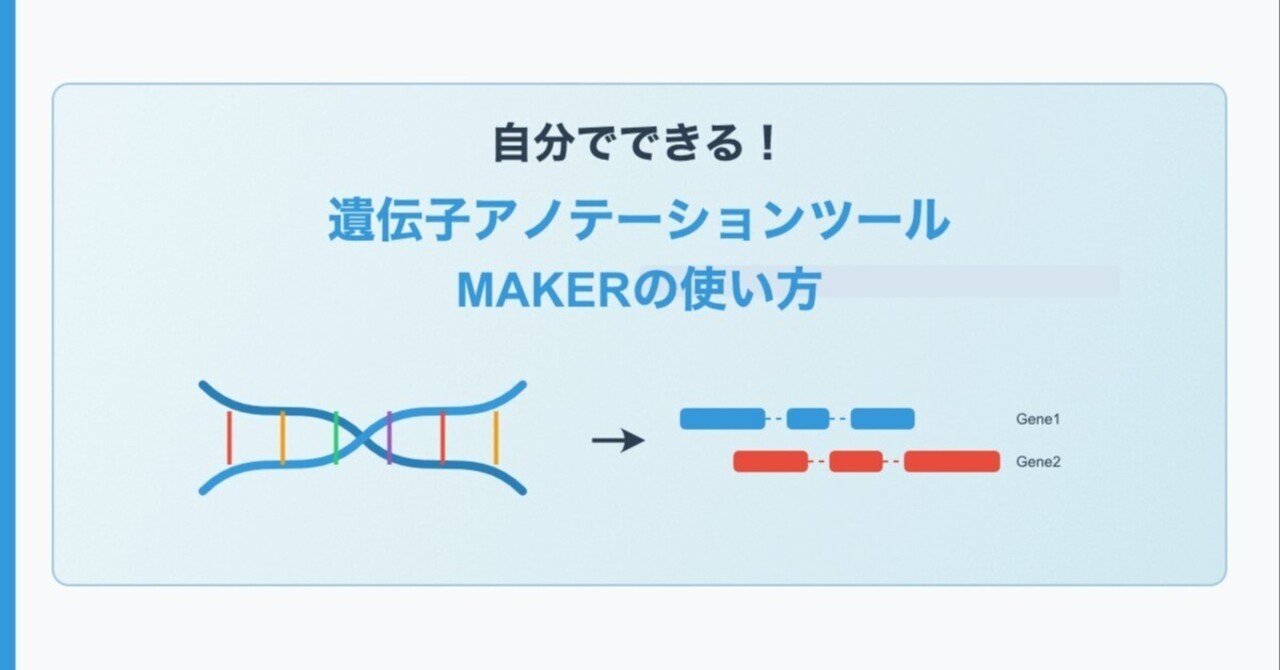 自分でできる！遺伝子アノテーションツールMAKERの使い方｜Ozk