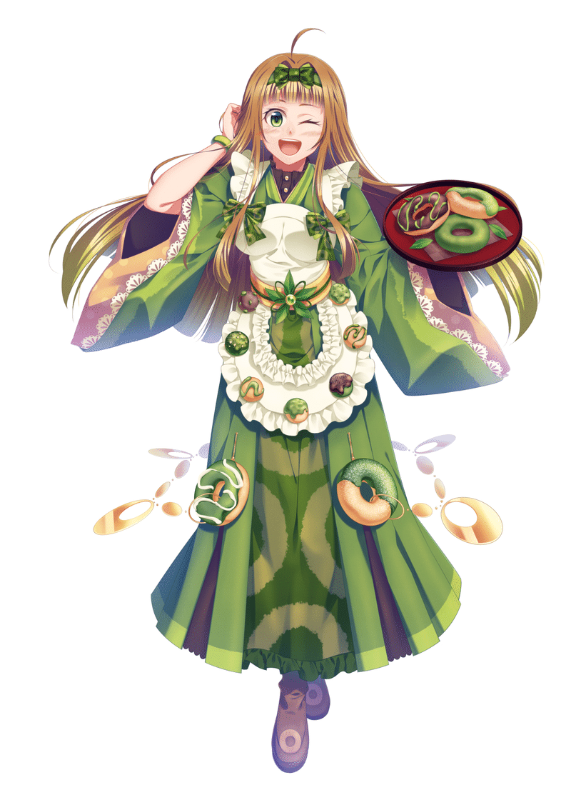 うちの子フード 擬人化イラスト 抹茶チョコレートドーナッツちゃん 柑橘コウ Note うちの子フード 擬人化イラスト 抹茶チョコレートドーナッツちゃん 柑橘コウ Note