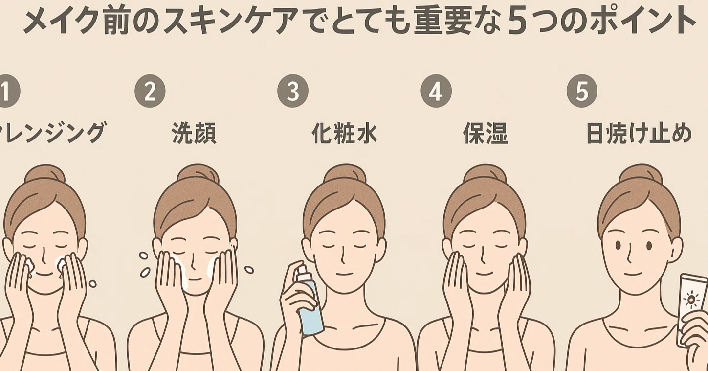 メイク前のスキンケアで、とても重要な5つのポイント｜ひらかわよういち