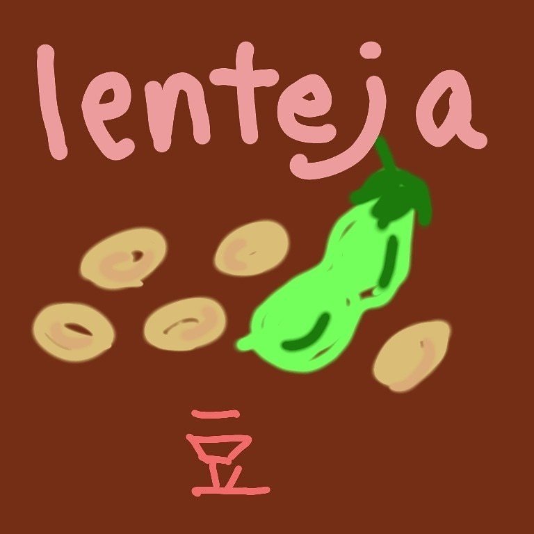 1月に描いたスペイン語単語のイラスト Inolibro Note
