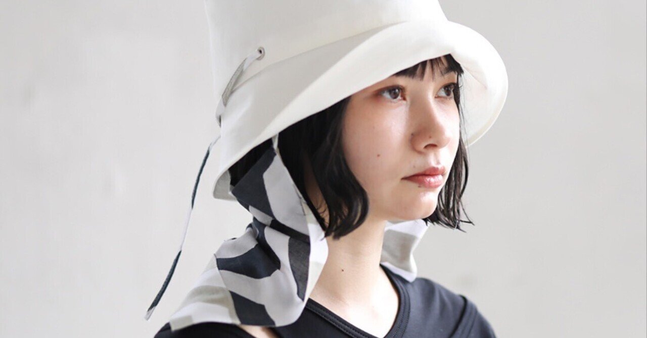 日焼け防止機能とマスクの機能を備えたツバ付き帽子。日本古来の「重ねの色目」を堺市の高度な手ぬぐいの染色技術を使って製造。｜AssistOn