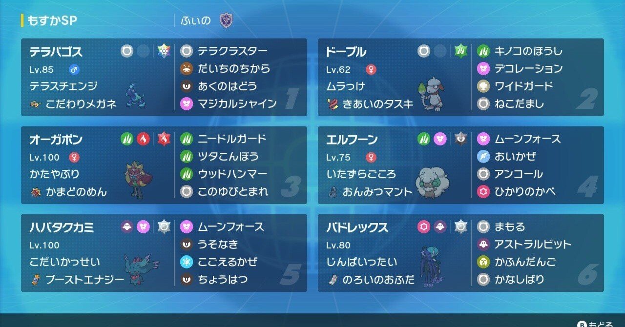 SVダブル構築記事】レギュI - おめかしテラパゴス黒馬構築🐢🐴🐶｜も