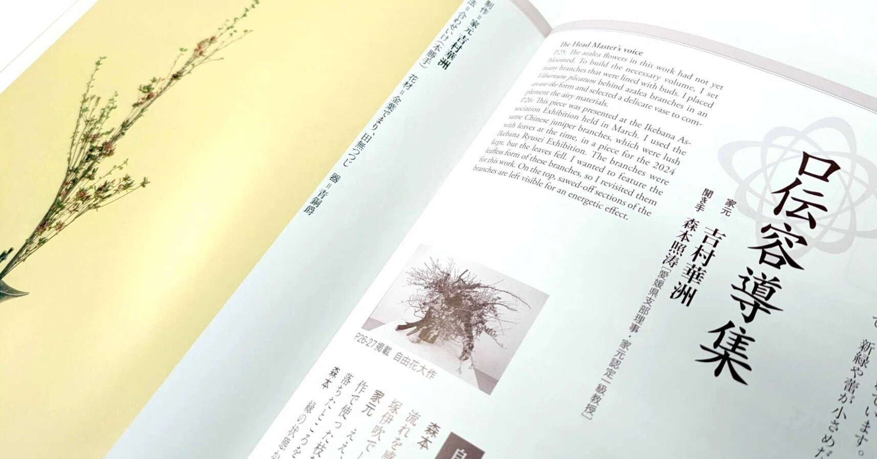 春の彩りあふれる大作＋つつじの紅に新緑の緑を合わせた古典華（2025年
